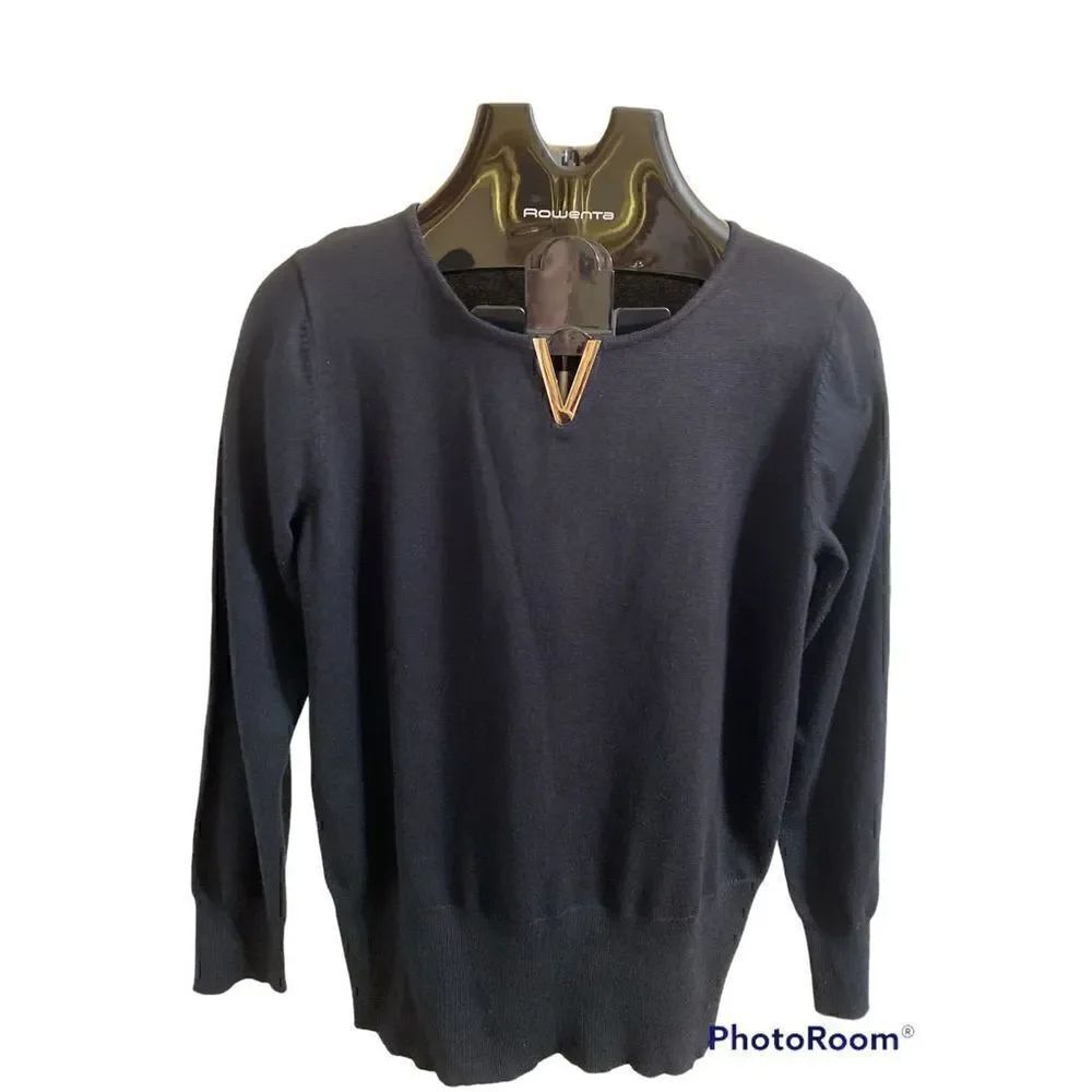 Womens Carol Rose Sweater black size M